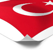 トルコの旗ポスター印刷 ポスター (角)