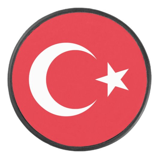 トルコの旗 アイスホッケーパック (正面)