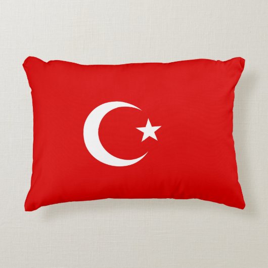 トルコの旗 アクセントクッション (正面)