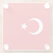 トルコの旗 ガラスコースター (裏面)