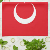 トルコの旗 キッチンタオル (折り畳み)