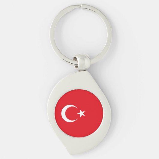 トルコの旗 キーホルダー (正面)
