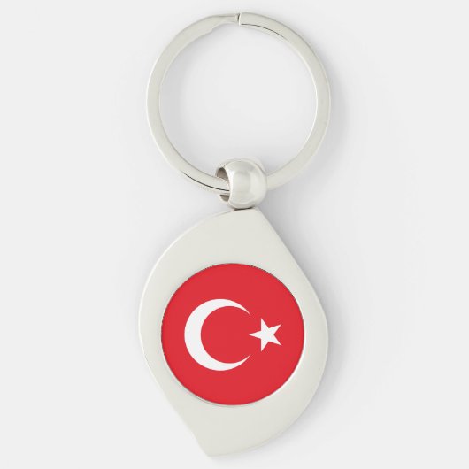 トルコの旗 キーホルダー (正面)