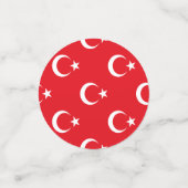 トルコの旗 コンフェッティ (スモール正面)