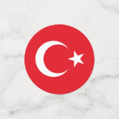 トルコの旗 コンフェッティ (スモール正面)