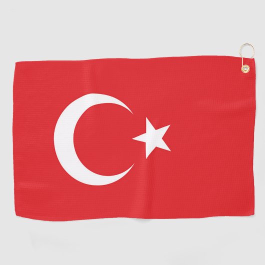 トルコの旗 ゴルフタオル (横)