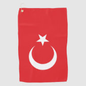 トルコの旗 ゴルフタオル (正面)
