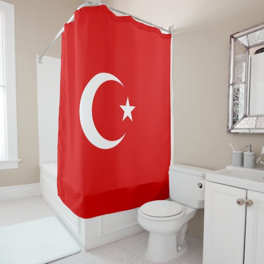 トルコの旗 シャワーカーテン (インサイチュ)