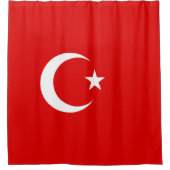 トルコの旗 シャワーカーテン (正面)