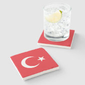 トルコの旗 ストーンコースター (横)