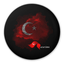 トルコの旗 セラミックノブ