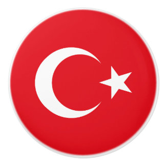 トルコの旗 セラミックノブ