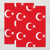 トルコの旗 セーブザデート (正面/裏面)