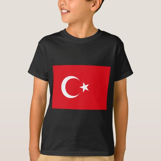 トルコの旗-トルコの旗- Türkのbayrağı Tシャツ (正面)