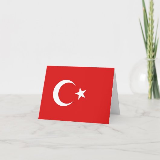 トルコの旗 ノートカード (正面)