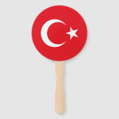 トルコの旗 ハンドファン (裏面)