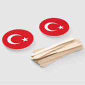 トルコの旗 ハンドファン (組立なし)