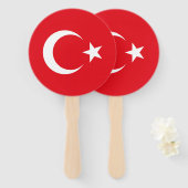トルコの旗 ハンドファン (正面&裏面)