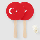 トルコの旗 ハンドファン (正面&裏面)