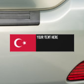 トルコの旗 バンパーステッカー (車上)