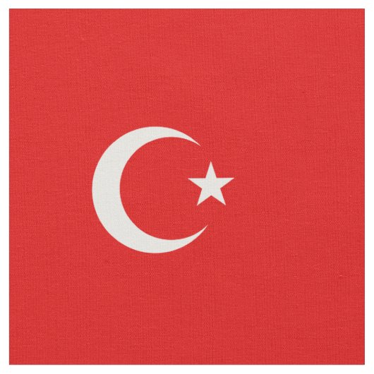 トルコの旗 ファブリック (クローズアップ)