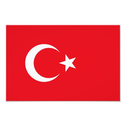 トルコの旗 フォトプリント            (正面)