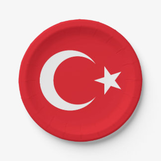 トルコの旗 ペーパープレート