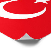 トルコの旗 ポスター (角)