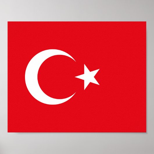 トルコの旗 ポスター (正面)