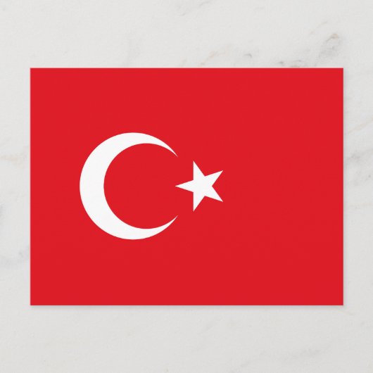 トルコの旗 ポストカード (正面)