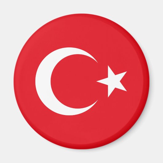 トルコの旗 マグネット (正面)