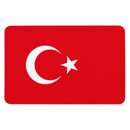 トルコの旗 マグネット (横)