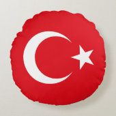 トルコの旗 ラウンドクッション (正面)