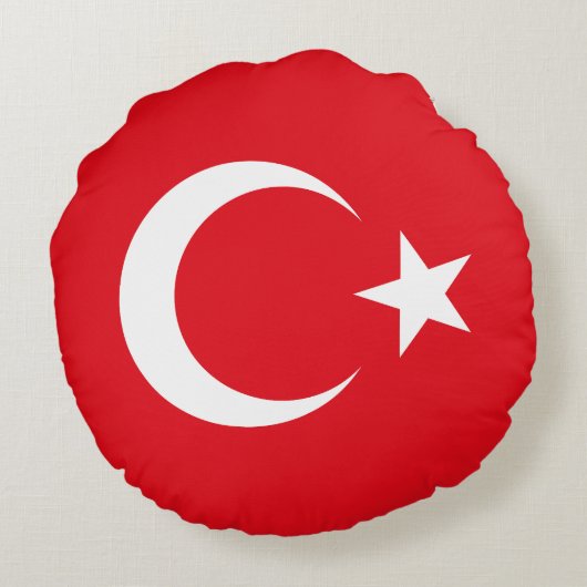 トルコの旗 ラウンドクッション (裏面)