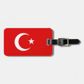 トルコの旗 ラゲッジタグ (正面横)