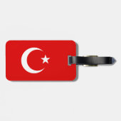 トルコの旗 ラゲッジタグ (裏面横)