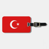 トルコの旗 ラゲッジタグ (正面横)