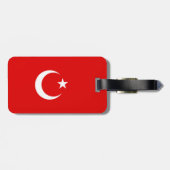 トルコの旗 ラゲッジタグ (裏面横)