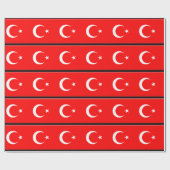 トルコの旗 ラッピングペーパー (フラット)
