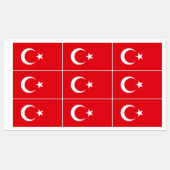 トルコの旗 ラベル (シート)