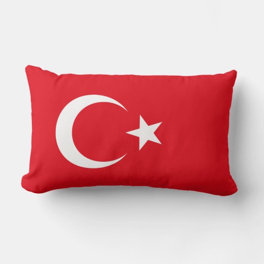 トルコの旗 ランバークッション (正面)