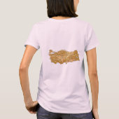 トルコの旗+地図+テキストTシャツ Tシャツ (裏面)