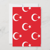 トルコの旗 招待状 (裏面)