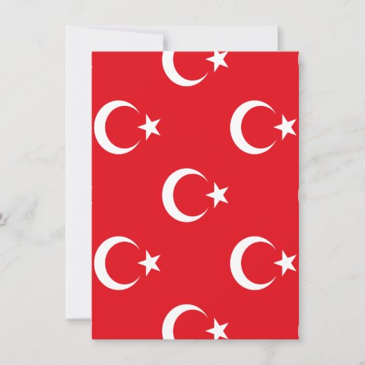 トルコの旗 招待状 (正面)