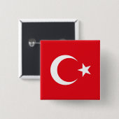 トルコの旗 缶バッジ (正面&裏面)