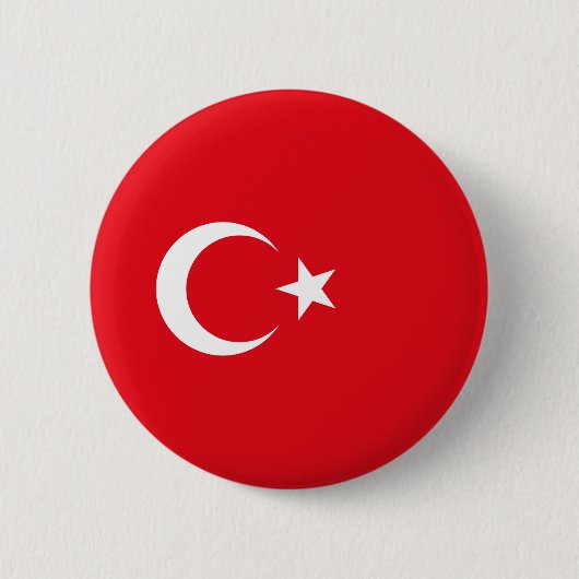 トルコの旗 缶バッジ (正面)