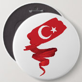 トルコの旗 缶バッジ (正面&裏面)