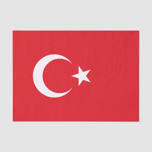 トルコの旗 薄葉紙 (正面)