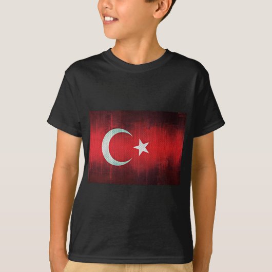 トルコの様式化された国旗 Tシャツ (正面)