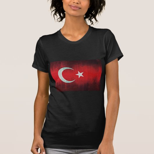 トルコの様式化された国旗 Tシャツ (正面)